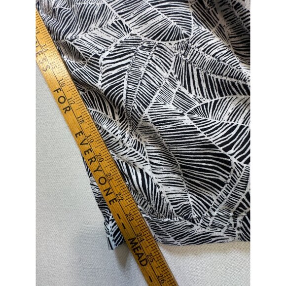 Old Navy Women's Printed Cami Jumpsuit Size L Black White Tropical Sleeveless - Picture 7 of 16